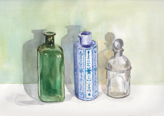 Three bottles