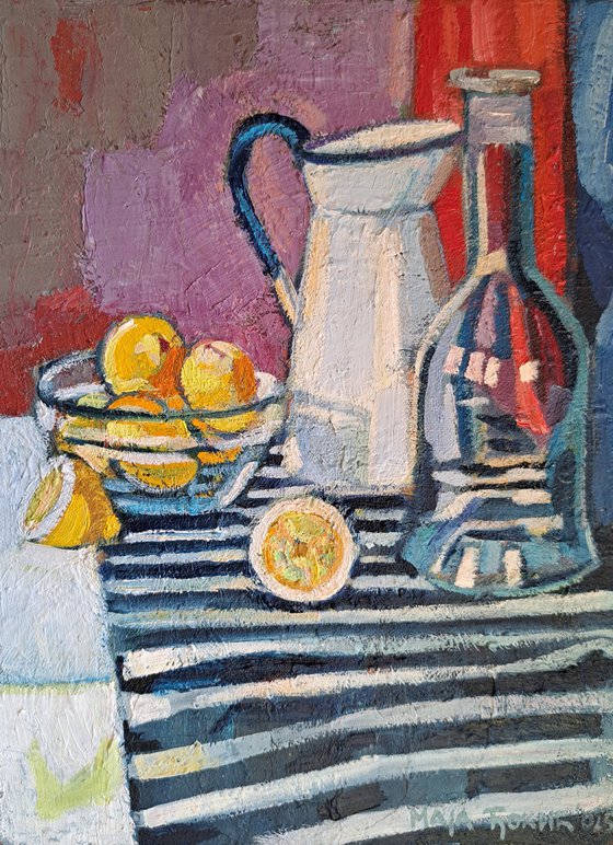 Still life with lemons