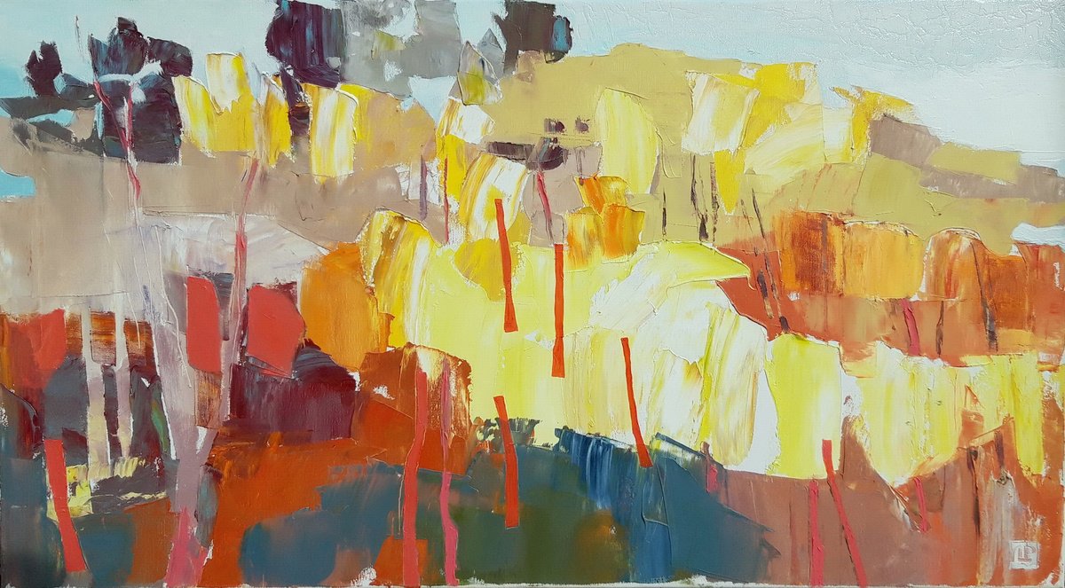 Autumn Forest By Lesya Ros, 35 X 20, Artwork For Sale On Artfinder