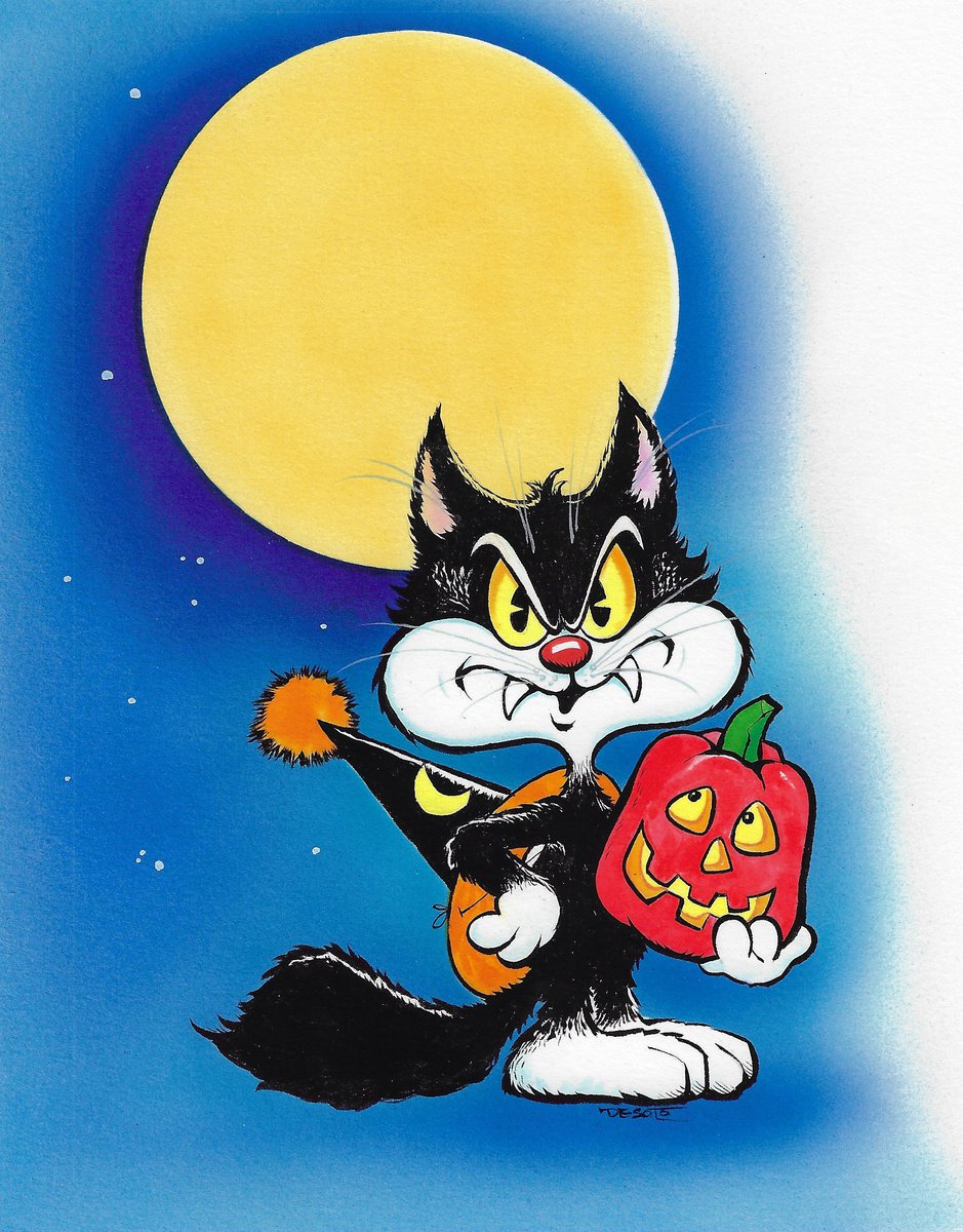 Halloween - Original Greeting Card Art by Ben De Soto