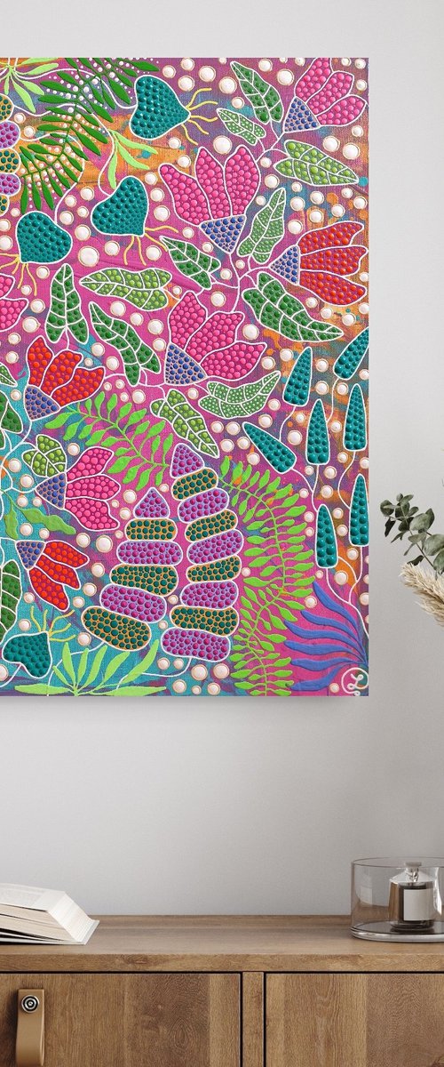 Pink Garden by Oxana Lazari