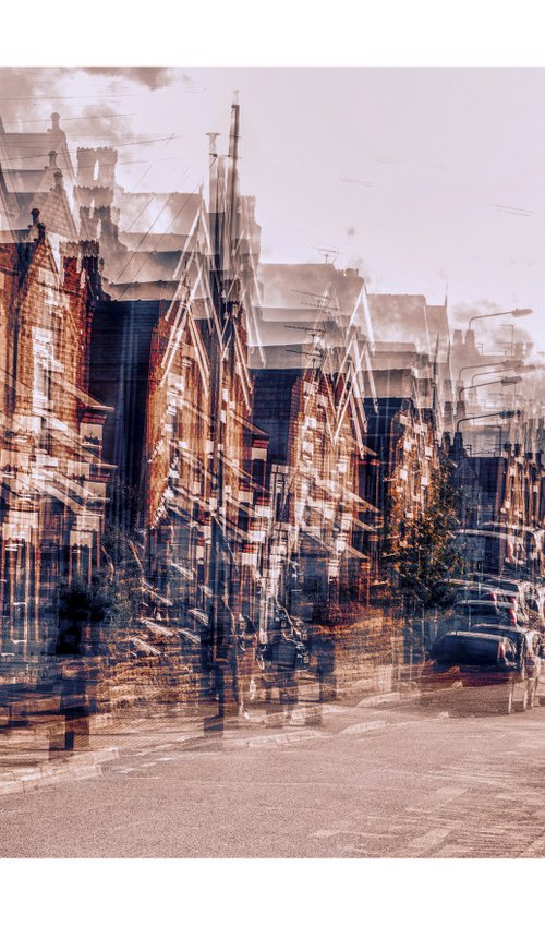 Inner City Streets 9. Abstract street scene. Limited Edition Photography Print #1/15 by Graham Briggs