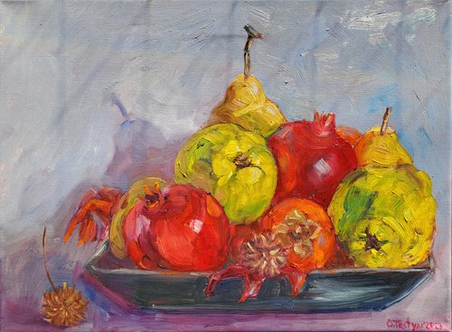 Autumn fruits by Olga Tretyak