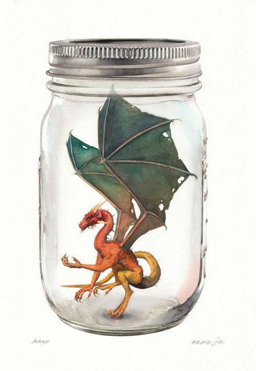 Dragon in Jar II by REME Jr.