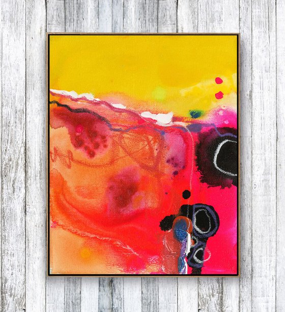 I Dream In Color! 2 -  Minimal Abstract Painting  by Kathy Morton Stanion