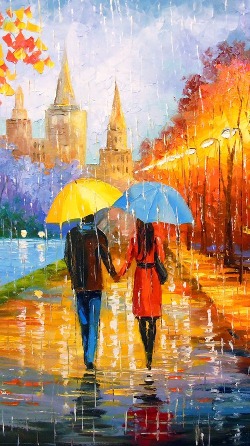Romantic walk in the rain by Olha Darchuk