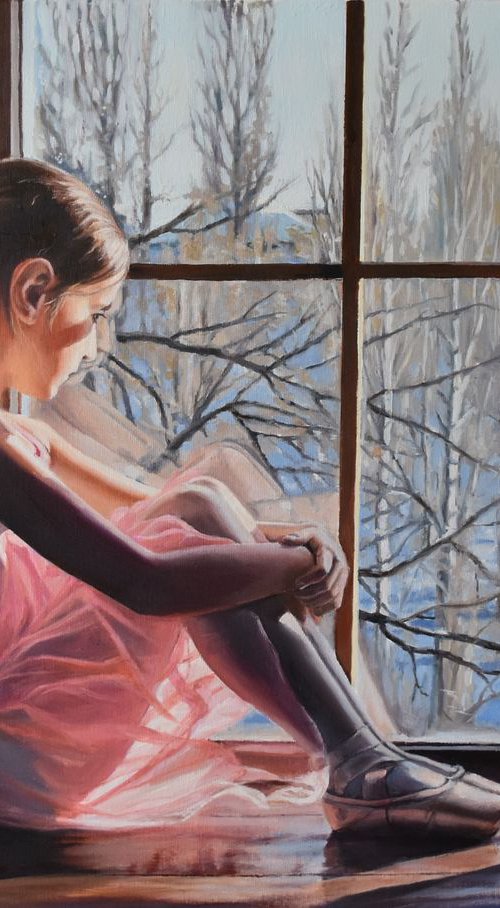 Sadness of a small ballerina by Serghei Ghetiu