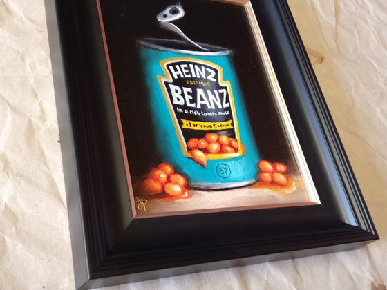 Baked beans tin, still life