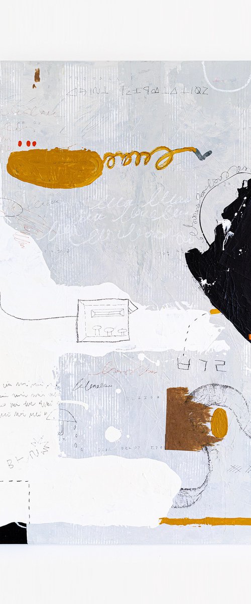A grey thought (48"x60" | 121x152 cm) by Hyunah Kim