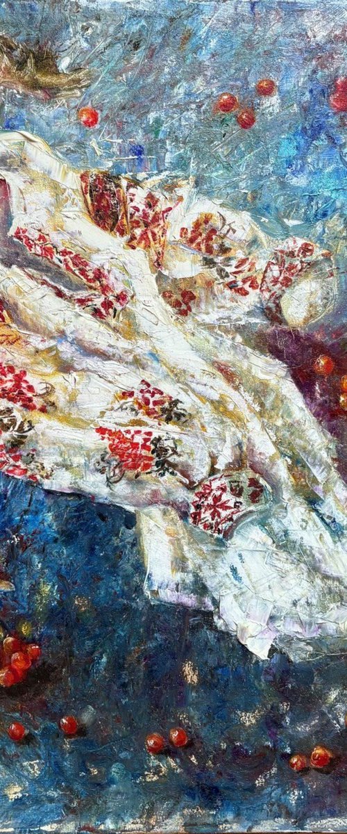 Embroidery, Series: Conversations of Objects by Tetiana Pchelnykova