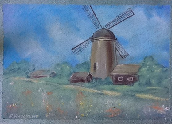 Landscape with mill