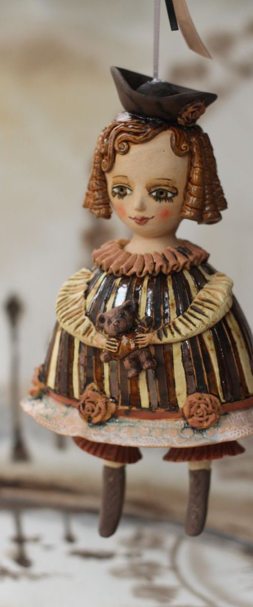 Girl with a Teddybear. From "Le Carousel, Hommage à l'Innocence" project by Elya Yalonetski by Elya Yalonetski