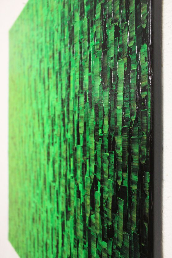 Iridescent green gradient
