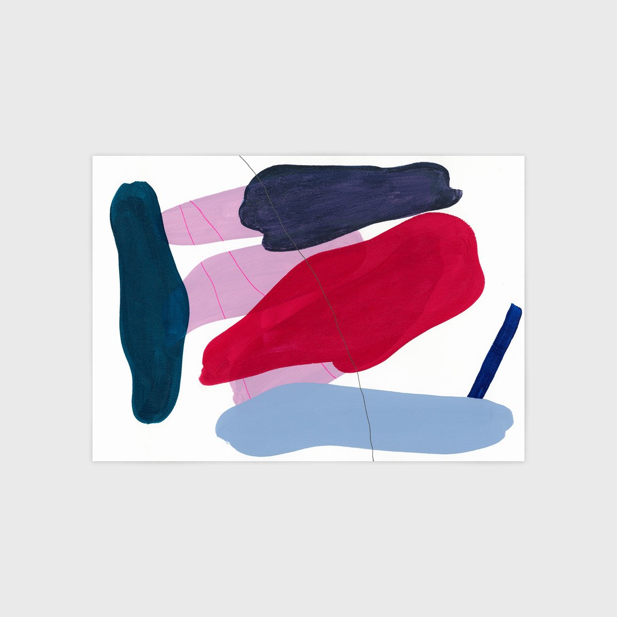 Abstract Acrylic Painting By Smit Khond, 17 X 12", Might As Well Comfort You, Original Artwork