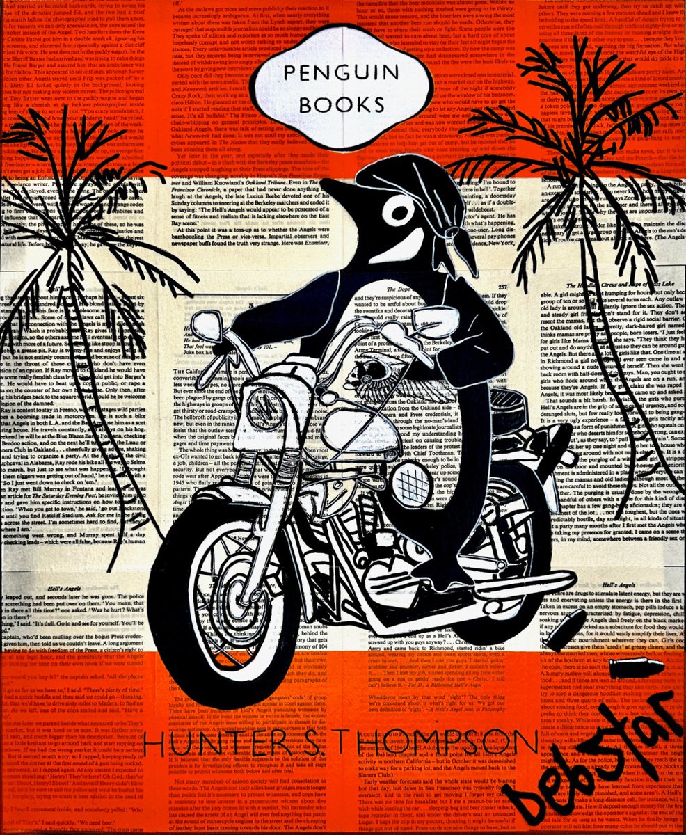 Urban And Pop Acrylic Painting , Penguin Books Hell