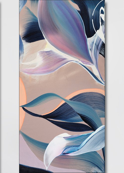 Hibiscus and salty waves, sways in the breeze by Novi Lim