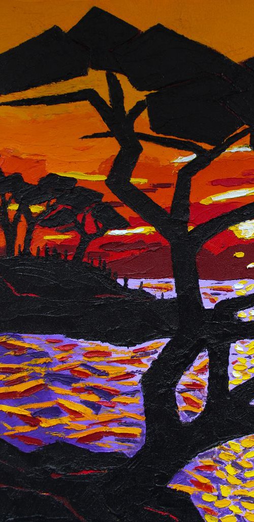 French Riviera sunset II by Olivier Boissinot