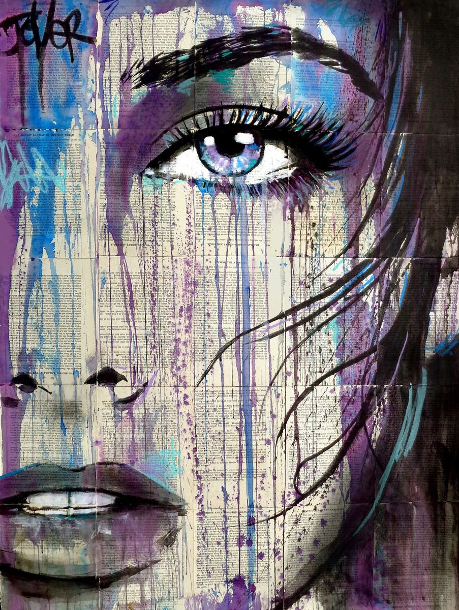INDIGO FEEL (2018) Ink drawing by Loui Jover | Artfinder