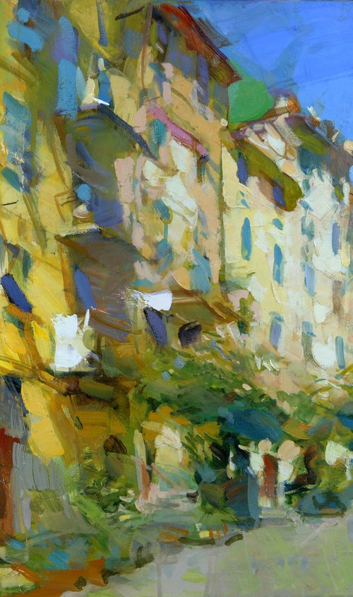 "Street in Riomaggiore" by Eugene Segal