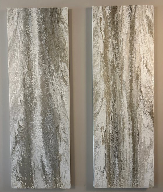 Voile (Single Panel) — Neutral Abstract