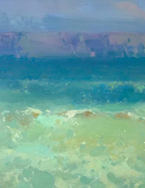 Waves Pacific Highway, Original oil painting, Handmade artwork, One of a kind by Vahe Yeremyan