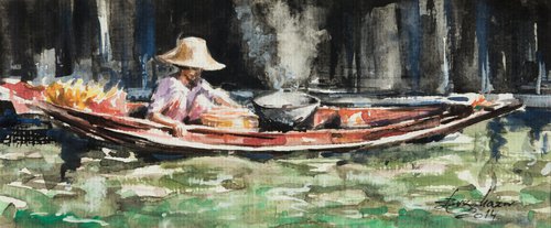 Thailand Floating Market by Eve Mazur