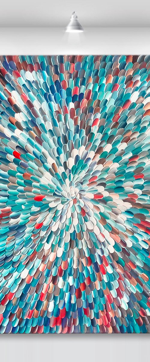 ‘Crystalus IV' - 40x40" by Tatiana Georgieva