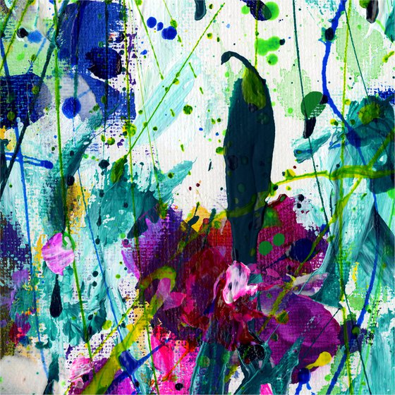 Serenity Song 2 - Floral Painting by Kathy Morton Stanion