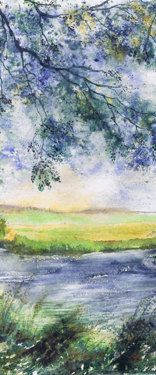 From the Thames Path at Radcot by Michele Wallington