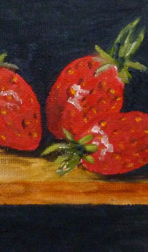Three Strawberries by Maddalena Pacini
