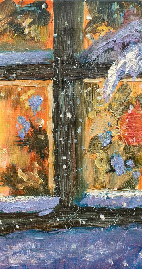 Christmas window by Elena Sokolova