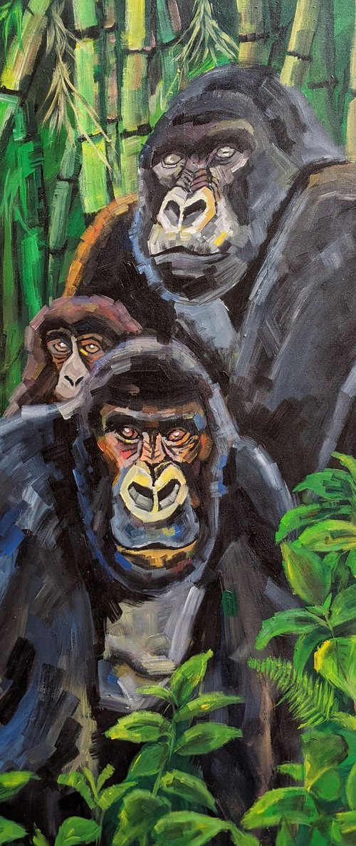 NO MORE EXTINCTION III (MOUNTAIN GORILLAS) by BUGINGO Noah