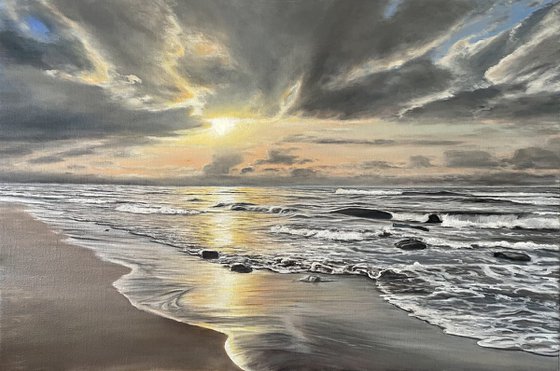 Ocean in the evening