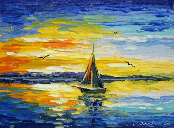 Sailboat at sea