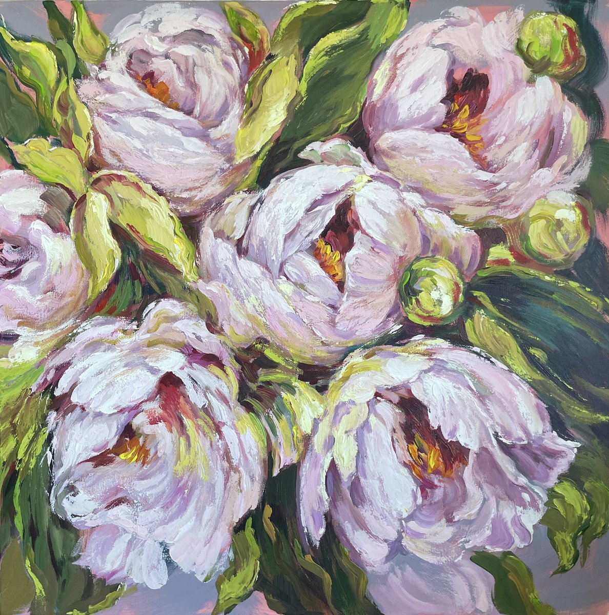  Summer Melody By Anna Reznikova, 30 X 30, Artwork For Sale On Artfinder