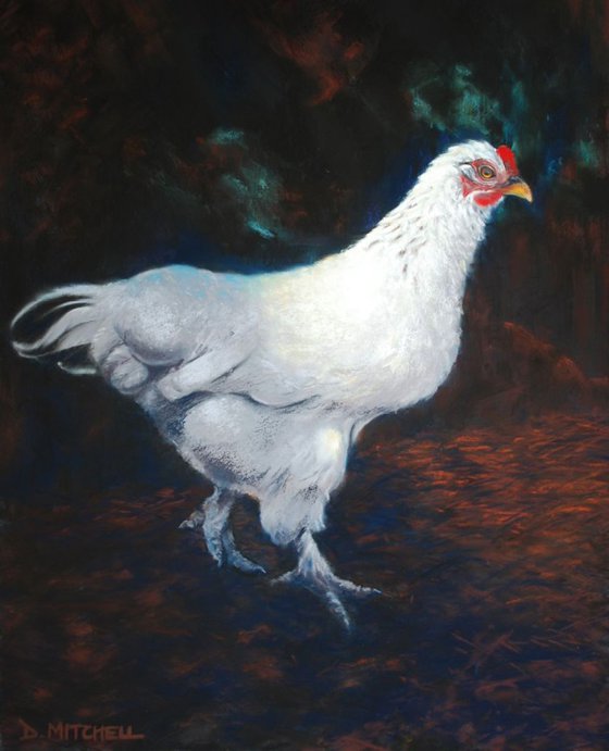 Chicken In The Woods (Framed, ready to hang)