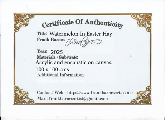 WATERMELON IN EASTER HAY