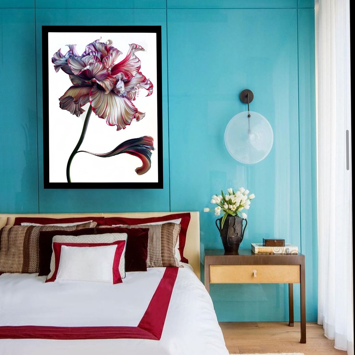 Photorealistic Botanical Photograph By Michael Filonow, 22 X 32", A Botanical 44, Original Artwork