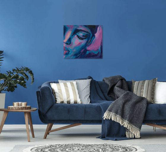 African Woman Original Art — Serene