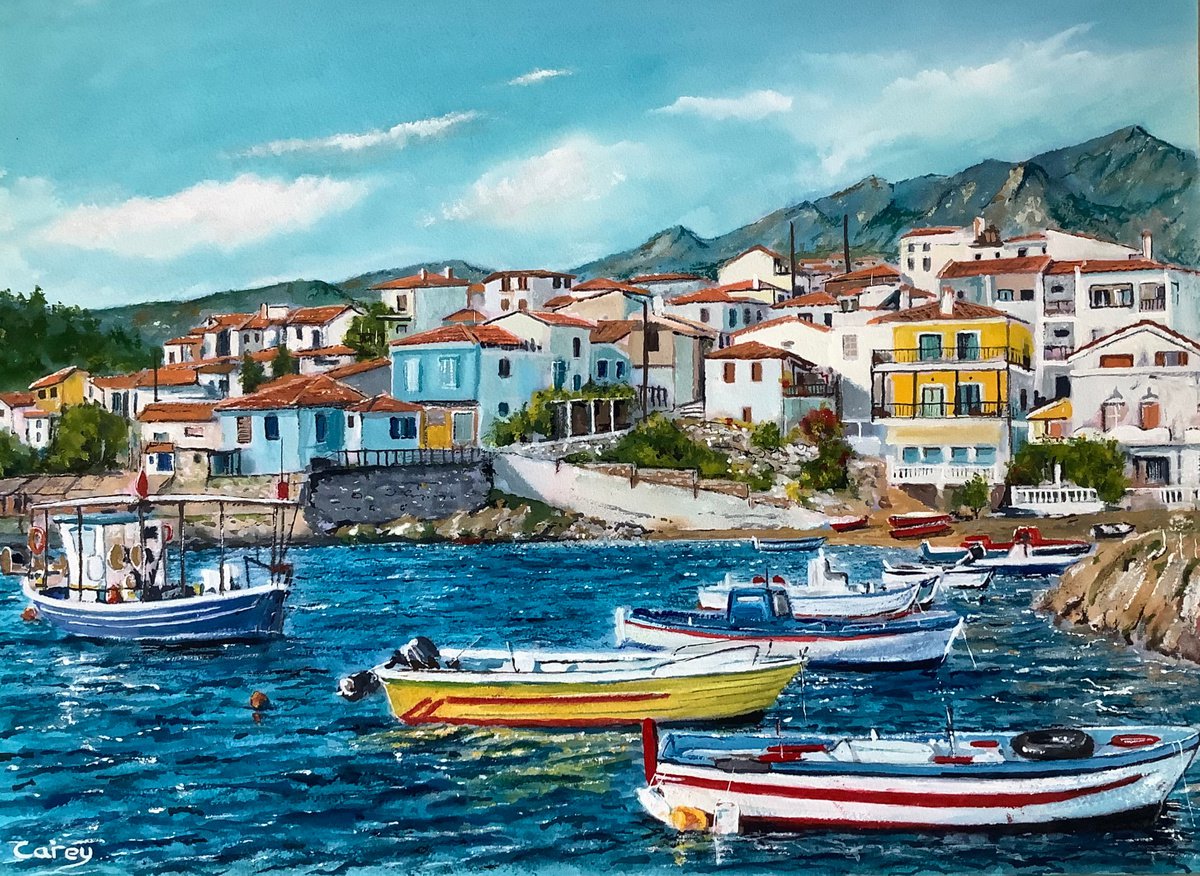 Fishing Boats Greece by Darren Carey