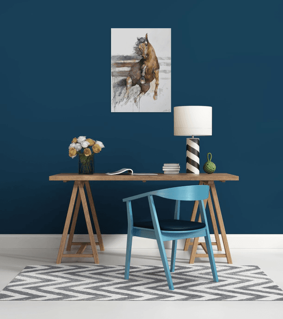 Prancing  horse (70x50)