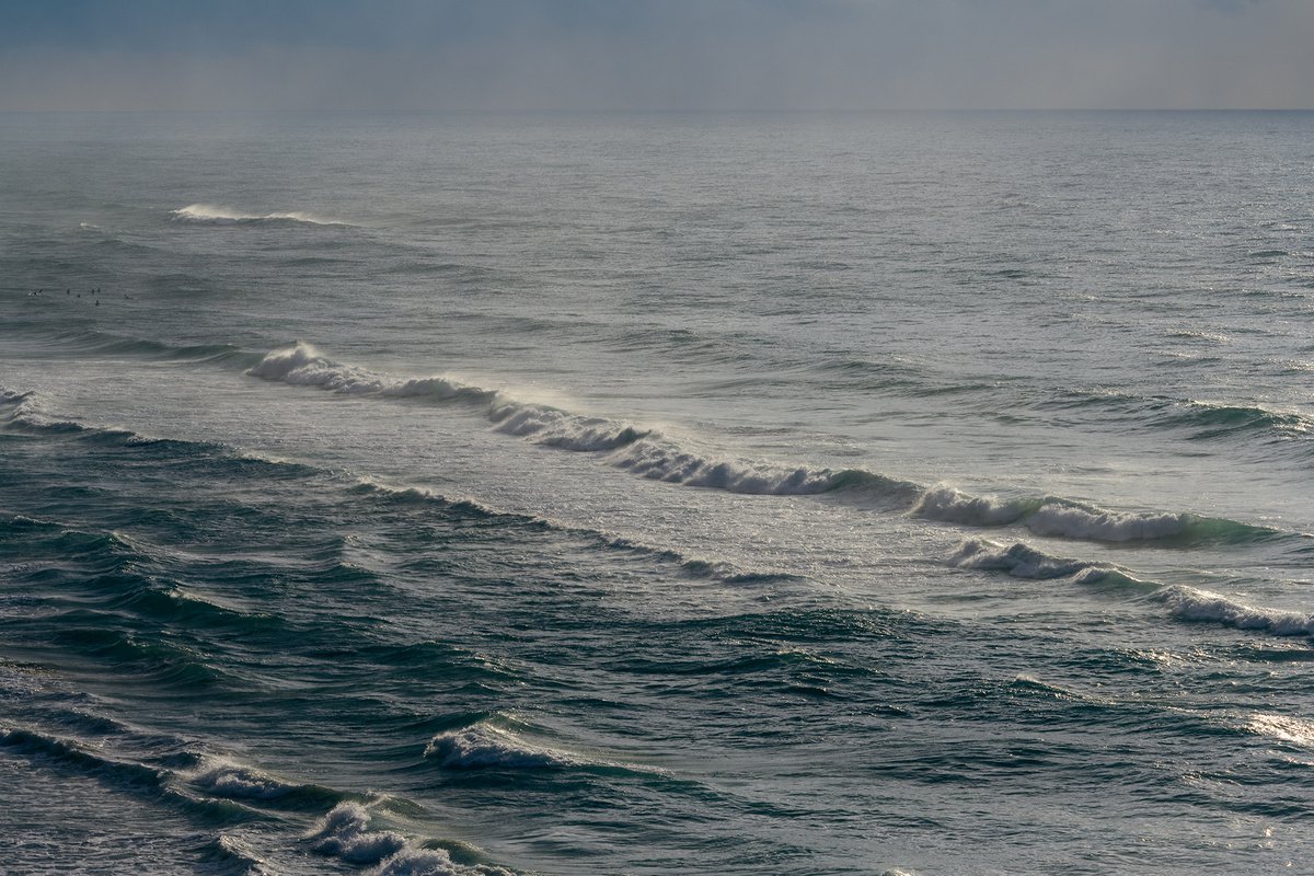 Landscape Photograph By Tal Paz-Fridman, 22 X 16", Winter Surfing Ix, Original Artwork