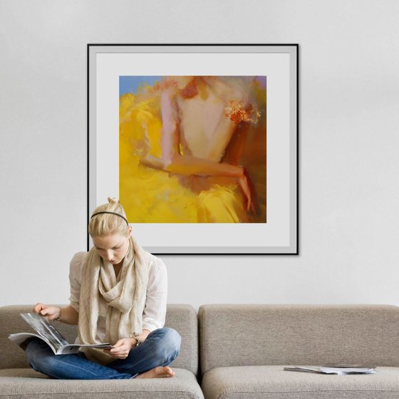 Contemporary Figurative Painting  " Thinking of Autumn" (134b15)
