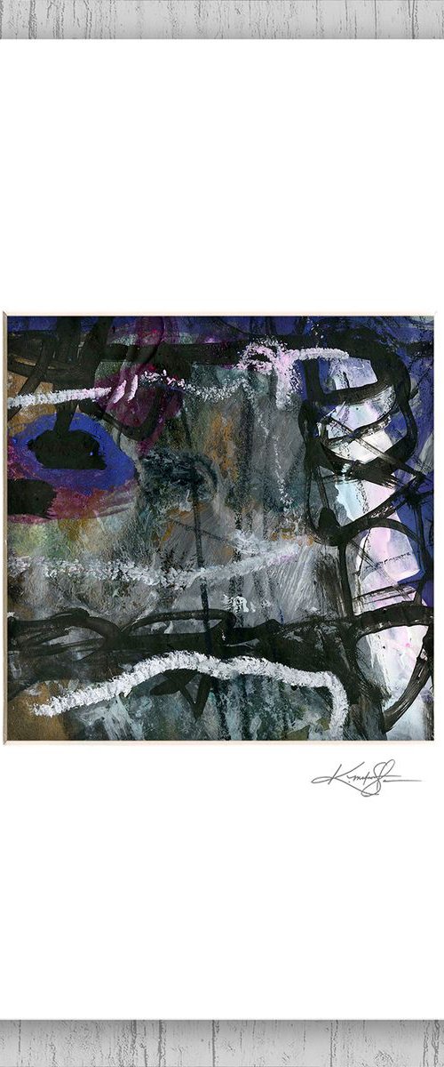 Abstract Dreams 117 - Mixed Media Abstract Painting in mat by Kathy Morton Stanion by Kathy Morton Stanion