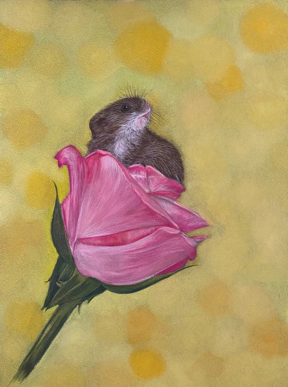 Mouse in rose