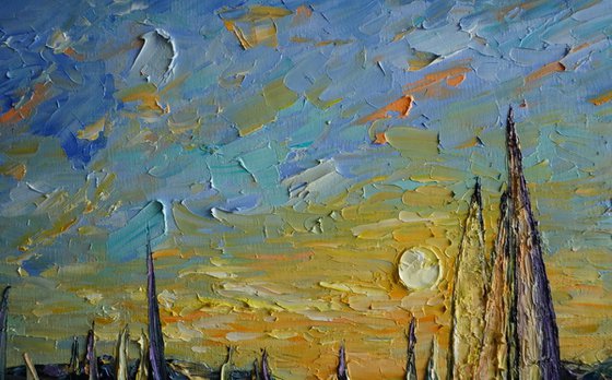 Sunset Sailing Boats