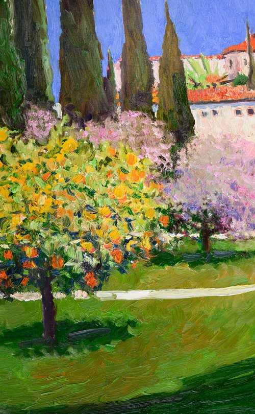 Landscape with a Lemon Tree, Garden in California by Suren Nersisyan