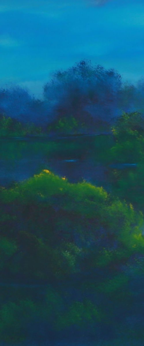 Deep Greens And Blues by David Snider
