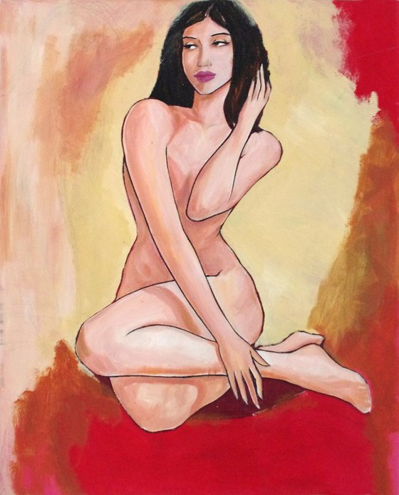 "Eye-catching" - nude & erotic figurative contemporary art painting