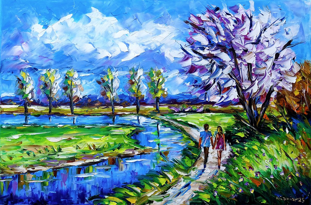 On A Day In Spring By Mirek Kuzniar, 24 X 16, Artwork For Sale On Artfinder